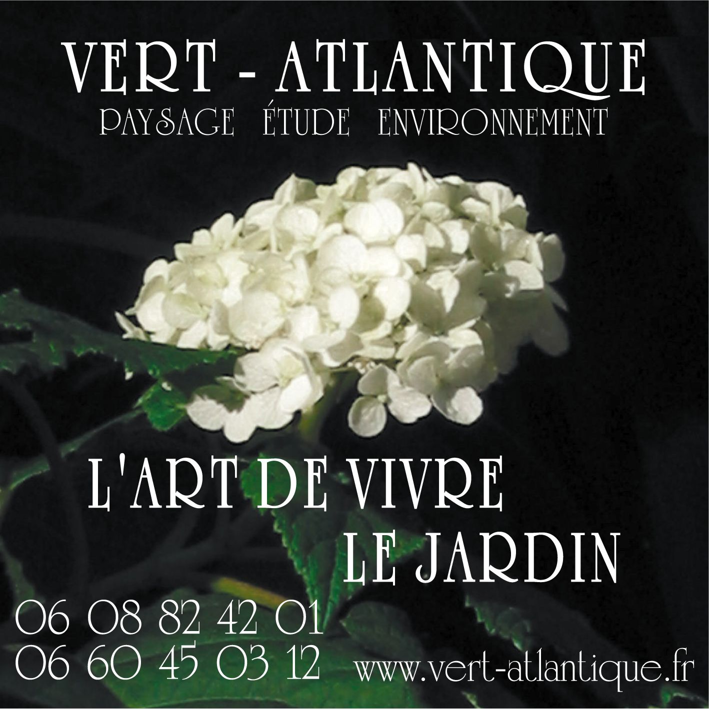 Vert Atlantique, l'art de vivre le jardin : logo
