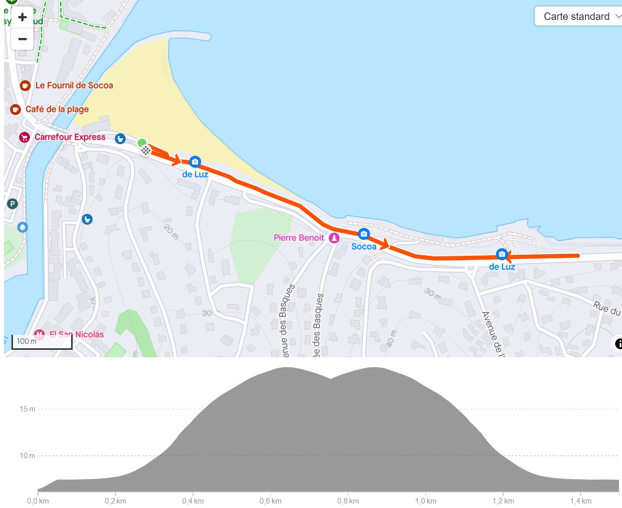 Triathlon des Corsaires 2024 : parcours course à pied format 10-13 ans