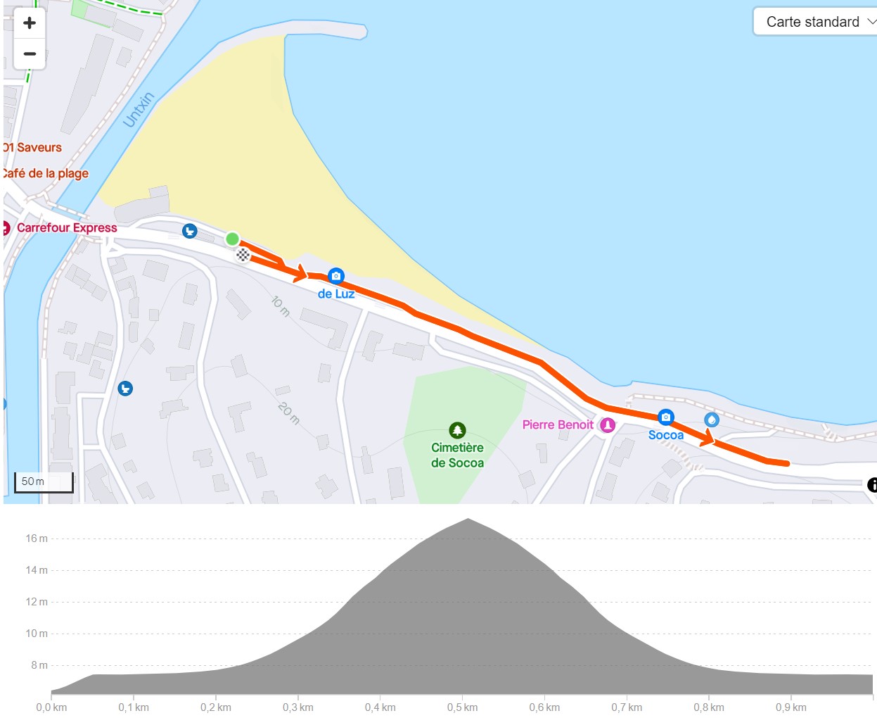 Triathlon des Corsaires 2024 : parcours course à pied format 8-11 ans