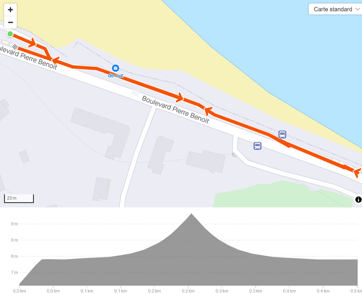 Triathlon des Corsaires 2024 : parcours course à pied format 6-9 ans