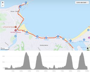 Triathlon des Corsaires : parcours course à pied format